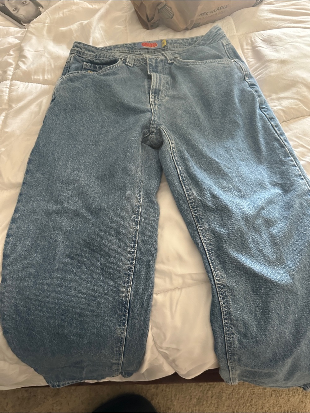 Empyre Men's Relaxed Light Blue Denim Jeans